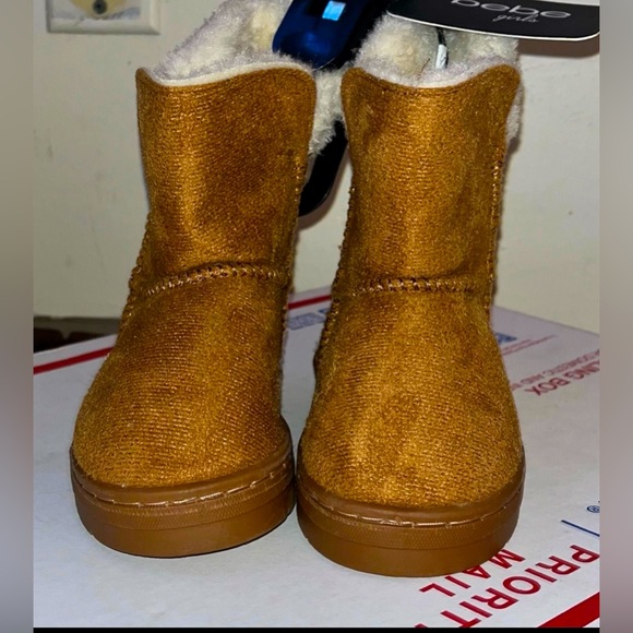 ✨ NEW✨ Bebe Mid-Calf W/Faux Fur Boots (Cognac), TD Size 6C - $25 - Picture 9 of 10